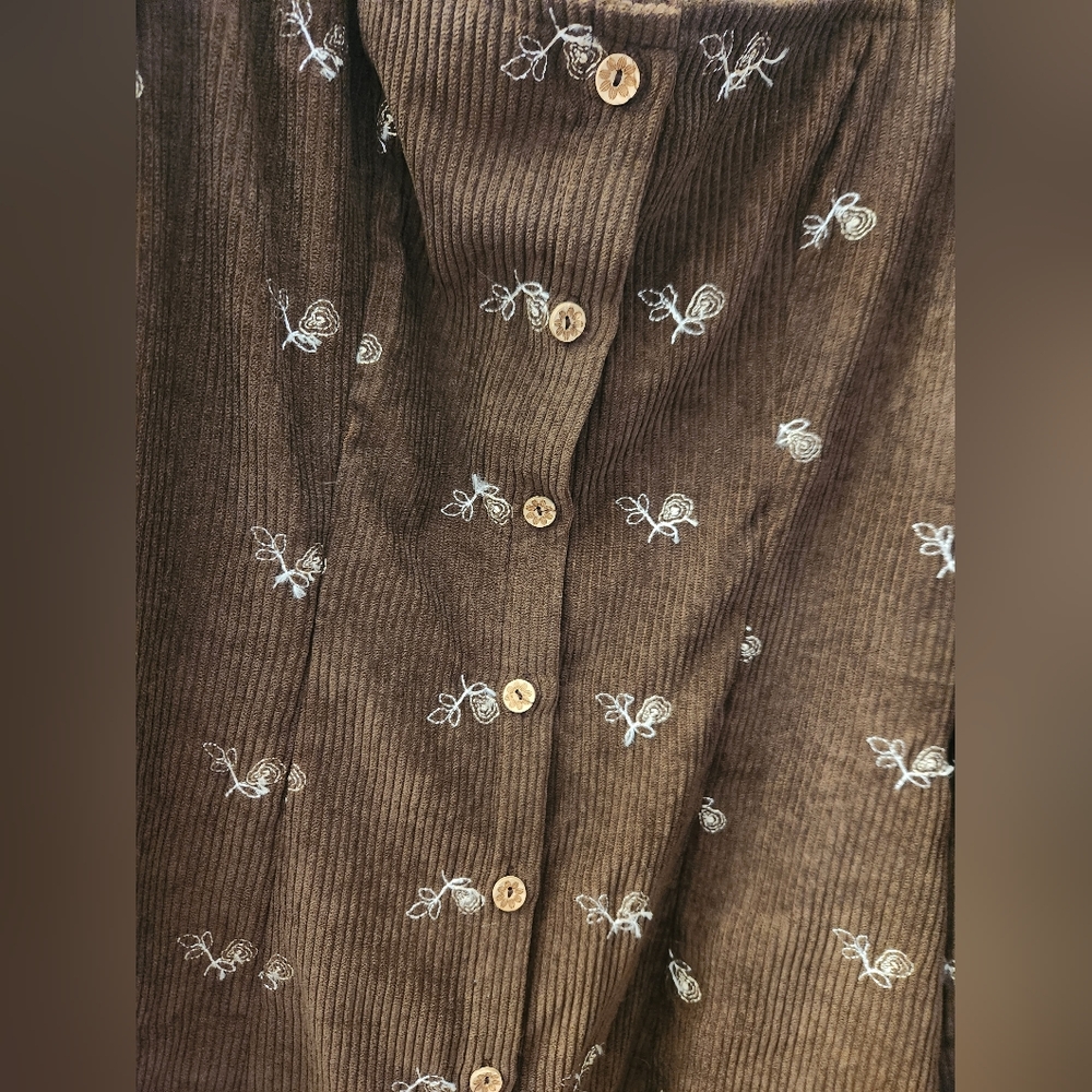 💌Brown Corduroy Dress - Picture 2 of 4